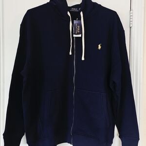 Polo by Ralph Lauren Men's Navy Zip-Up Sweater